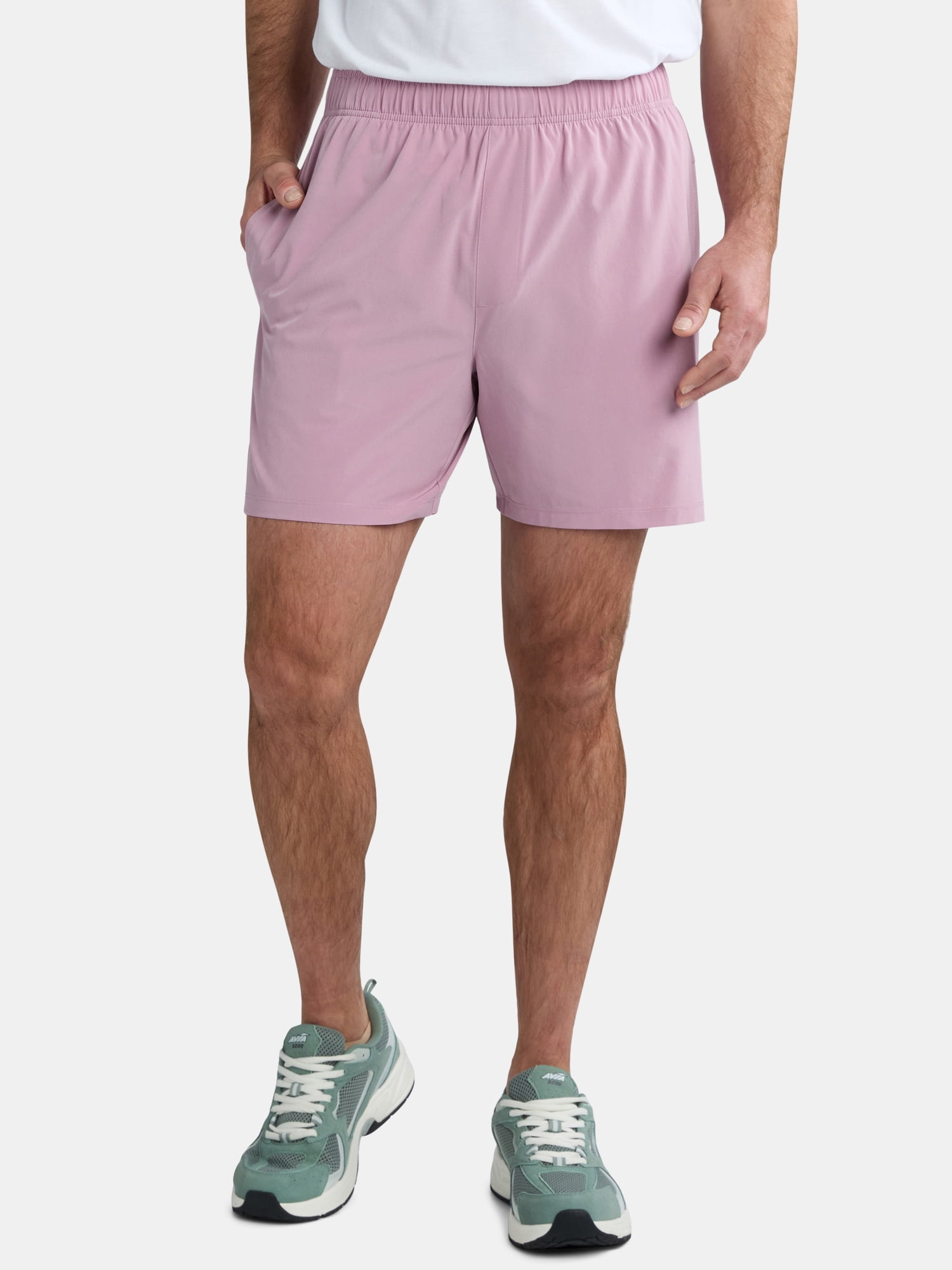 Athletic Works Men's and Big Men's Woven Running Shorts, 6" and 8" Inseams, Sizes XS-5XL