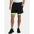 thumbnail image 1 of Athletic Works Men's and Big Men's 2 in 1 Gym Shorts with Liner, 6" & 8" Inseams, Sizes S-3XL, 1 of 5