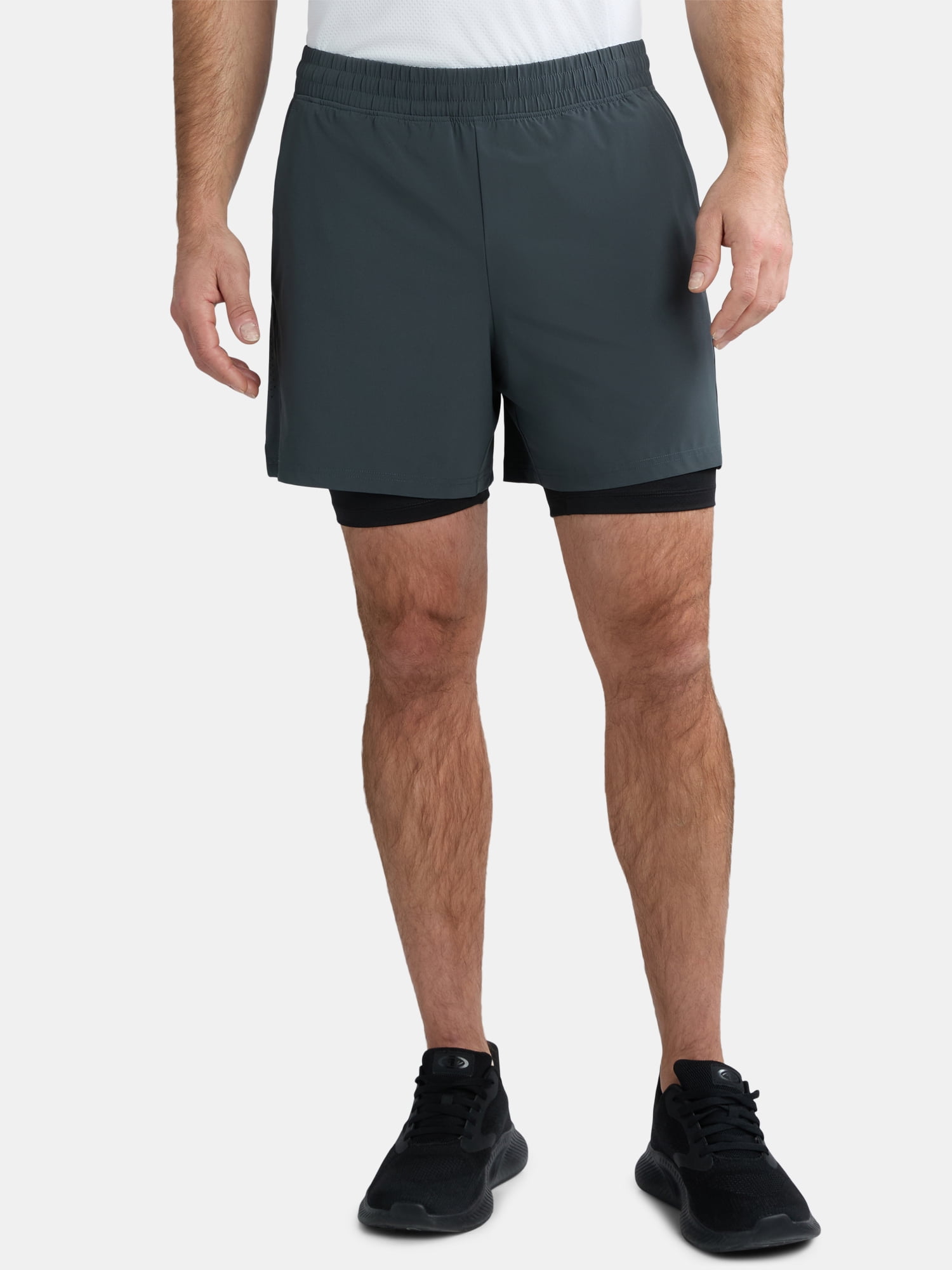 Walmart promo code:  Athletic Works Men's and Big Men's 2 in 1 Shorts, 6" & 8" Inseams, Sizes S-3XL