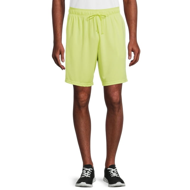 Athletic Works Men's and Big Men's 9" Active Mesh Shorts, up to Size 5XL
