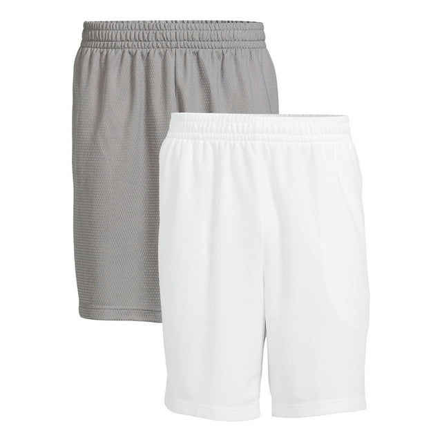 Athletic Works Men's and Big Men's 9" Dazzle Shorts 2 Pack, up to Size