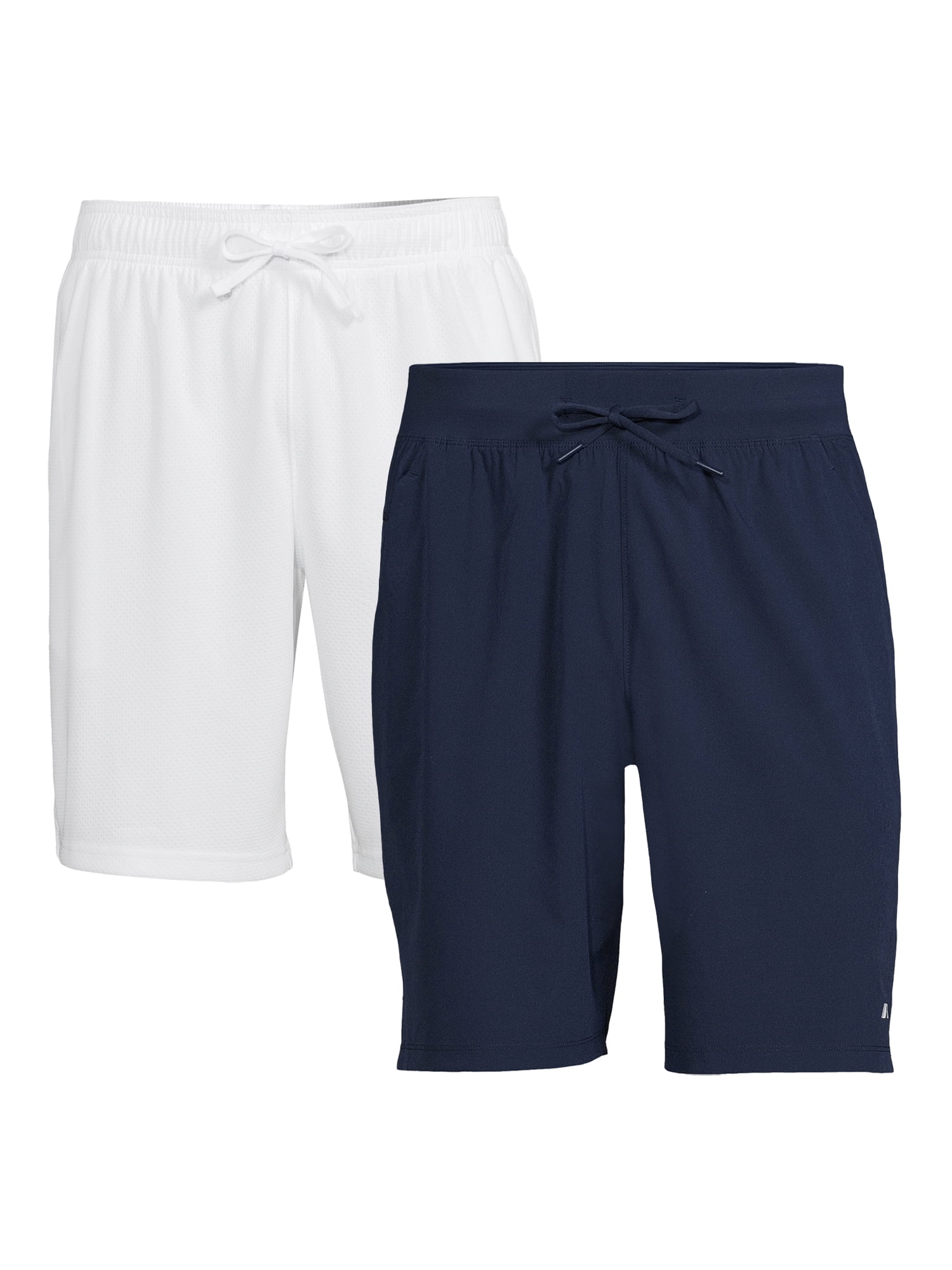 Athletic Works Men's and Big Men's Active Dazzle Shorts, 2Pack, Up to
