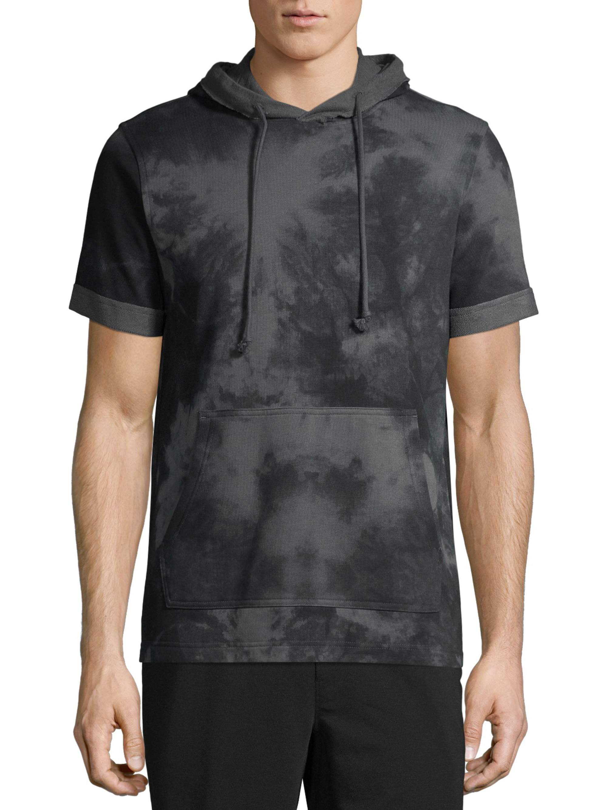 Short sleeve warm up cheap hoodie
