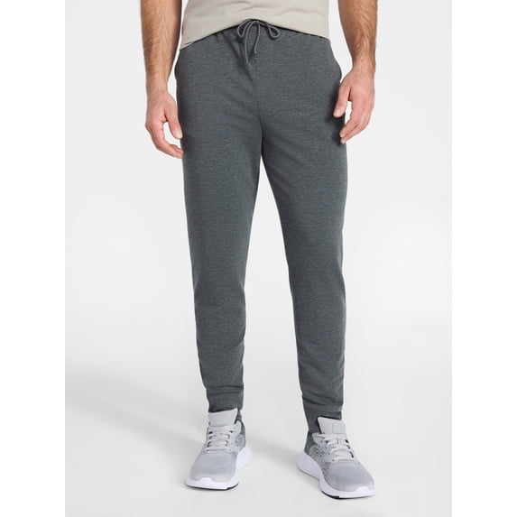 Athletic Works Men's and Big Men's Active Knit Jogger Pants, Gray ...