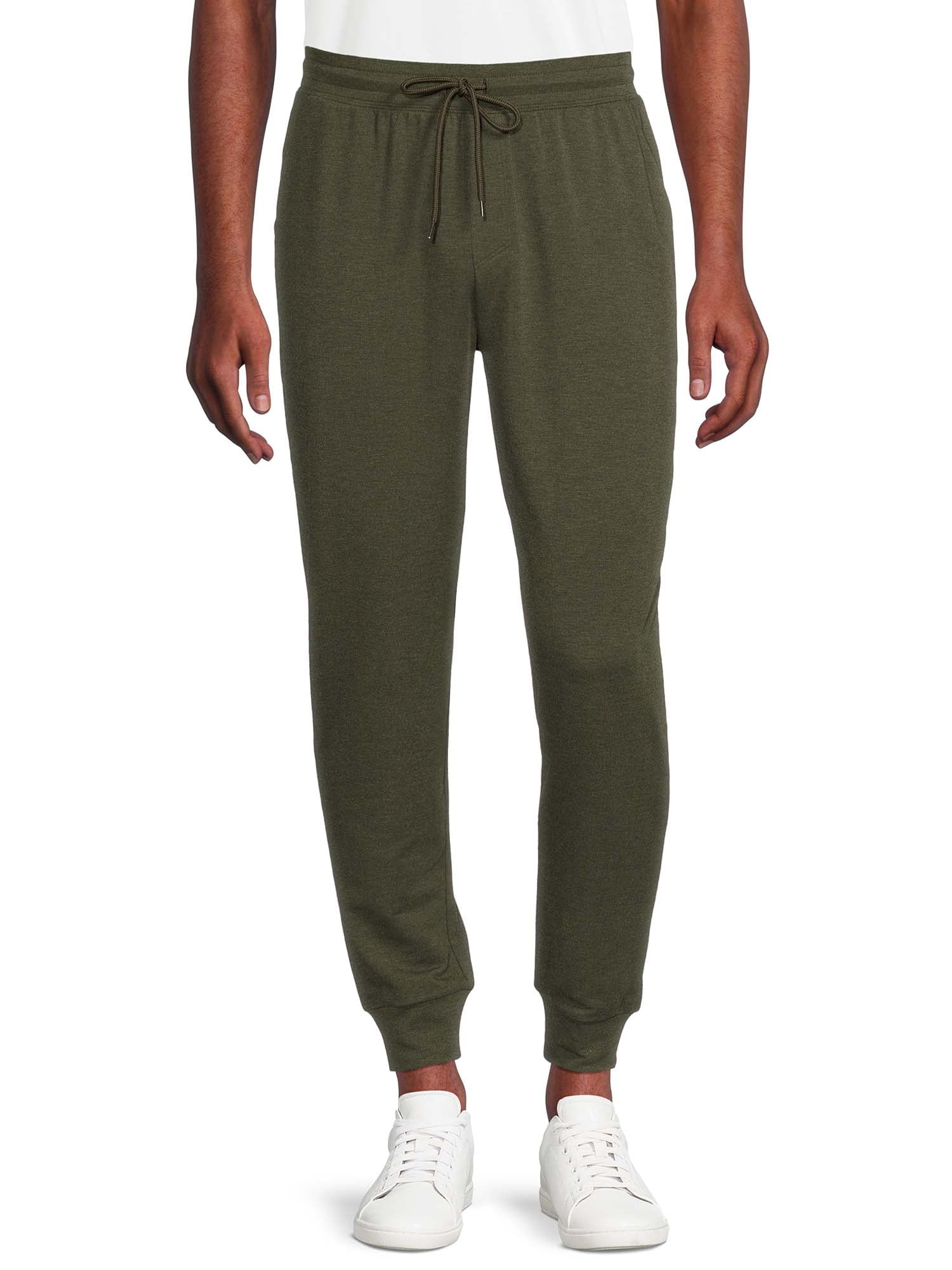 Express Men, Solid Knit Joggers in Olive Green