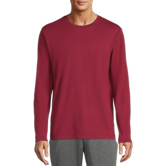 Athletic Works Men's and Big Men's Active Long Sleeve Soft Blend Tee, Sizes up to 5XL