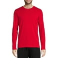 thumbnail image 1 of Athletic Works Men's and Big Men's Active Long Sleeve Soft Blend Tee, Sizes up to 5XL, 1 of 1