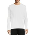 thumbnail image 1 of Athletic Works Men's and Big Men's Active Long Sleeve Soft Blend Tee, Sizes up to 5XL, 1 of 1
