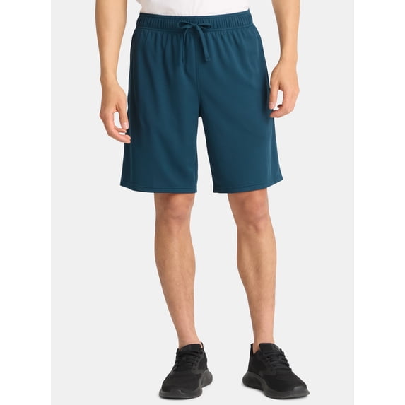 Athletic Works Men's and Big Men's Active Mesh Shorts, 9" Inseam, Sizes XS-5XL