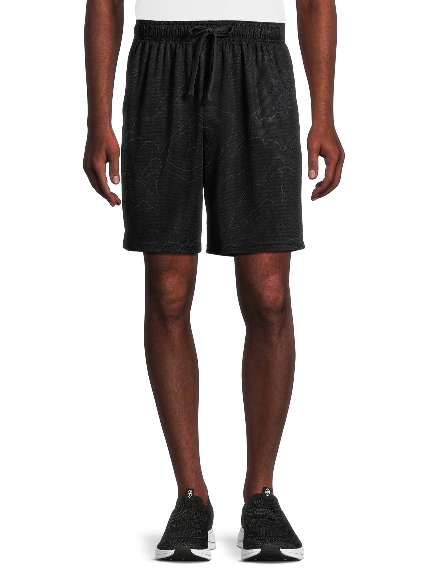 Athletic Works Men's and Big Men's Active Mesh Shorts, 9" Inseam, Sizes