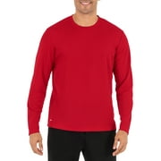 Athletic Works Men's and Big Men's Active Quick Dry Core Performance Long Sleeve T-Shirt, up to Size 5XL