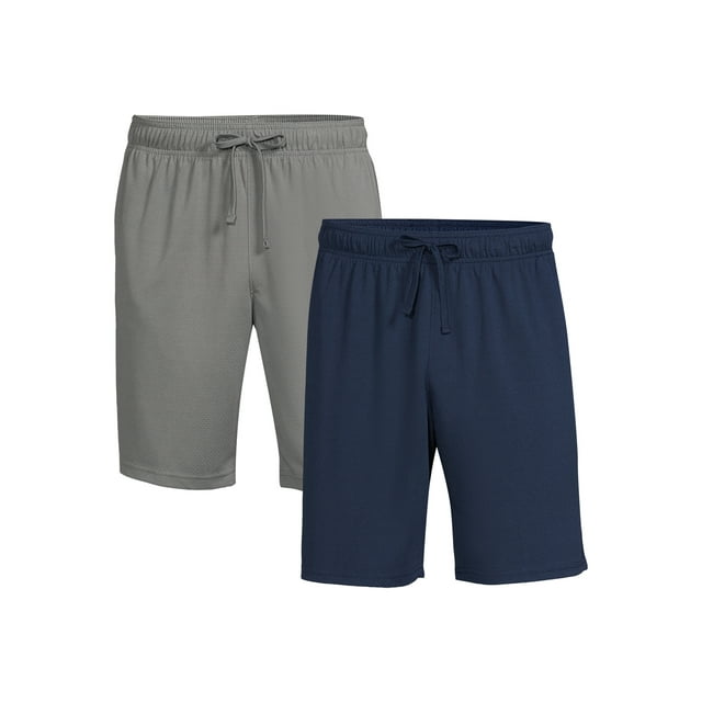 Athletic Works Men's and Big Men's Active Shorts Set, 2-Pack, Sizes S ...