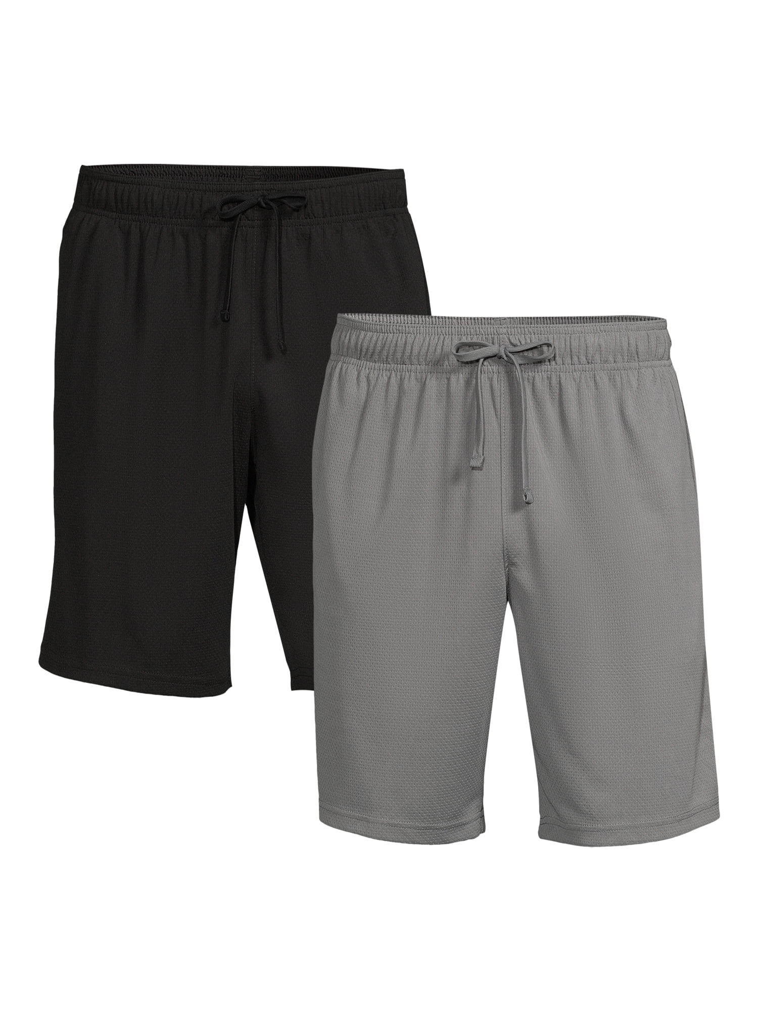 Athletic Works Men's and Big Men's Active Shorts Set, 2-Pack, Sizes S ...