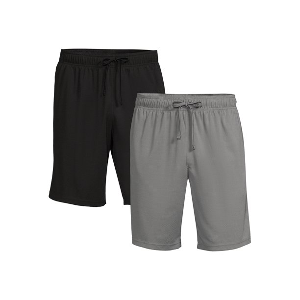 Athletic Works Men's and Big Men's Active Shorts Set, 2Pack, Sizes S3XL