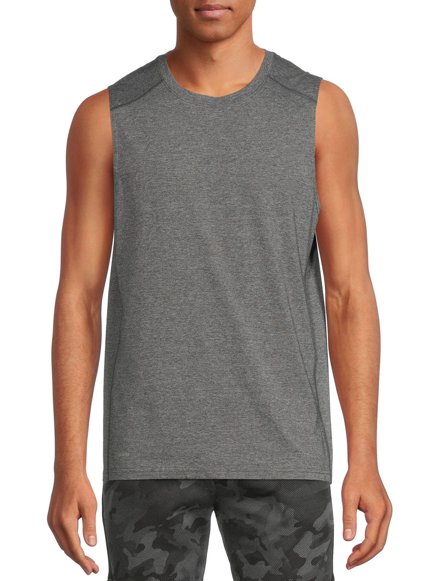 Athletic Works Men's and Big Men's Active Tri-Blend Muscle Tank Top ...