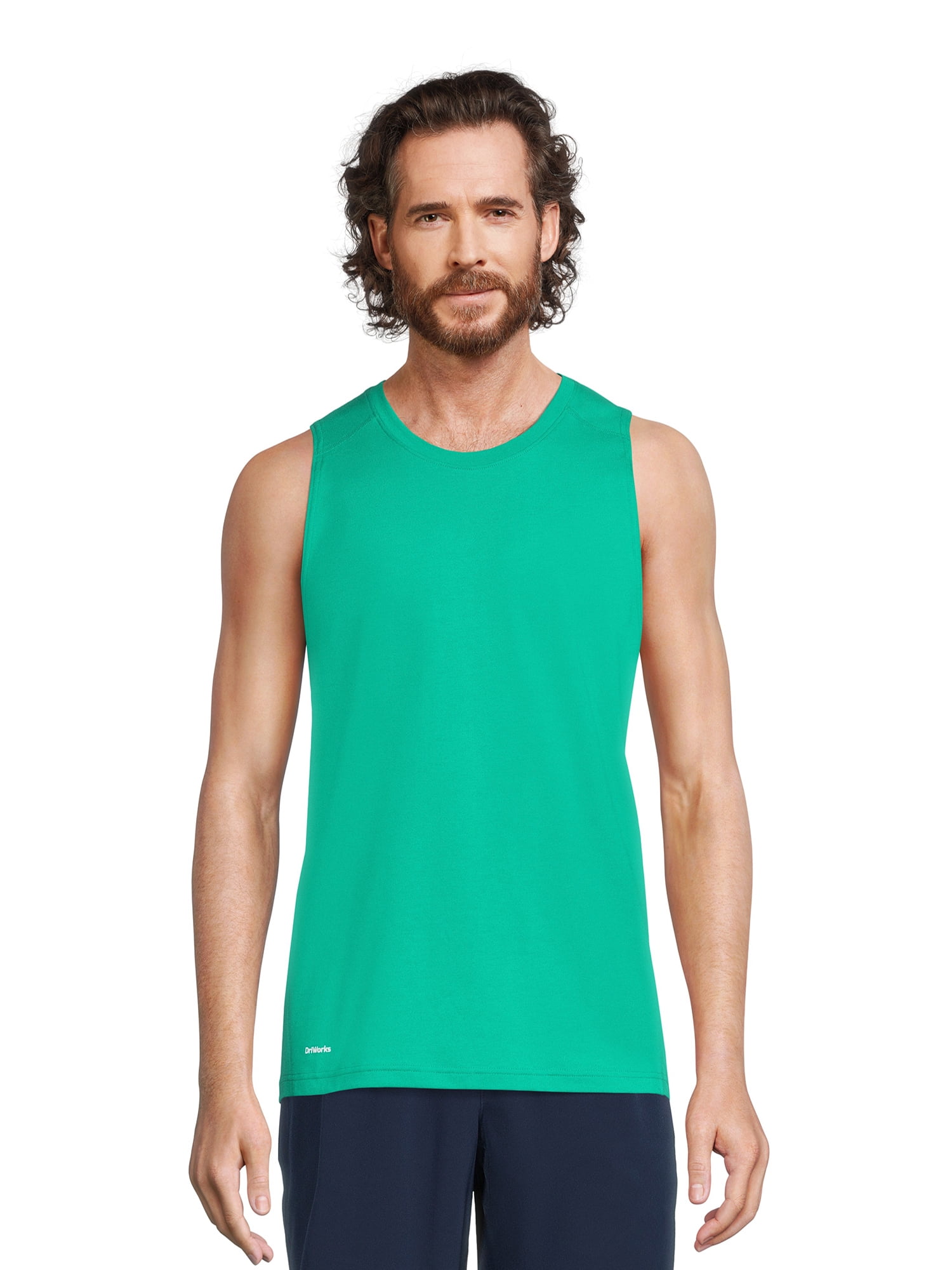 Athletic Works Men's and Big Men's Active Tri Blend Tank Top, up to ...