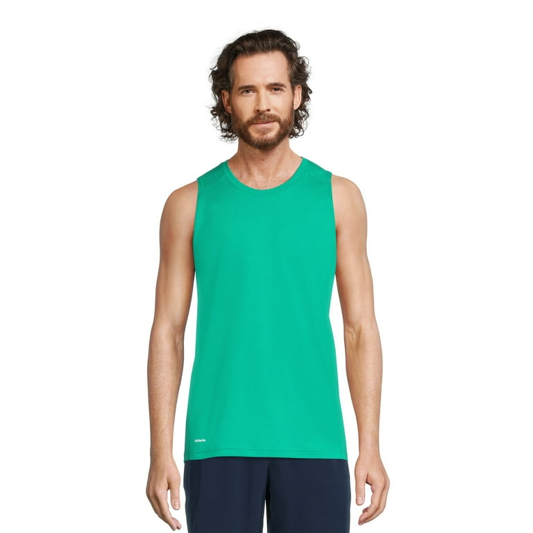 Athletic Works Men s and Big Men s Active Tri Blend Tank Top up