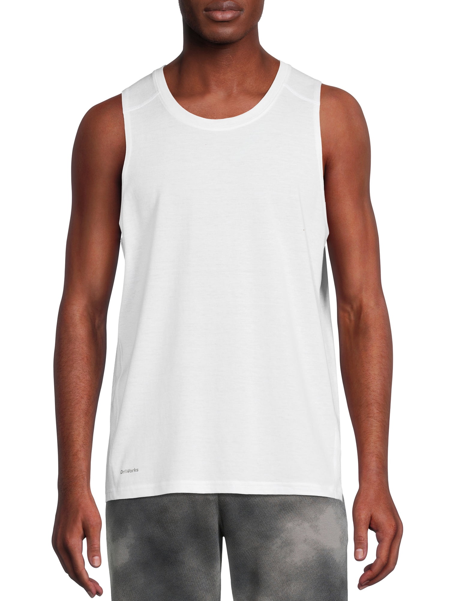 Athletic Works Men's and Big Men's Active Tri Blend Tank Top, up to ...