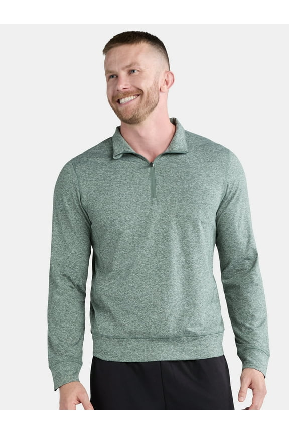 Men's and Big Men's ButterCore Quarter-Zip Pullover, Sizes S-3XL