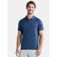 thumbnail image 1 of Athletic Works Men's and Big Men's ButterCore Polo Shirt, Sizes XS-5XL, 1 of 5