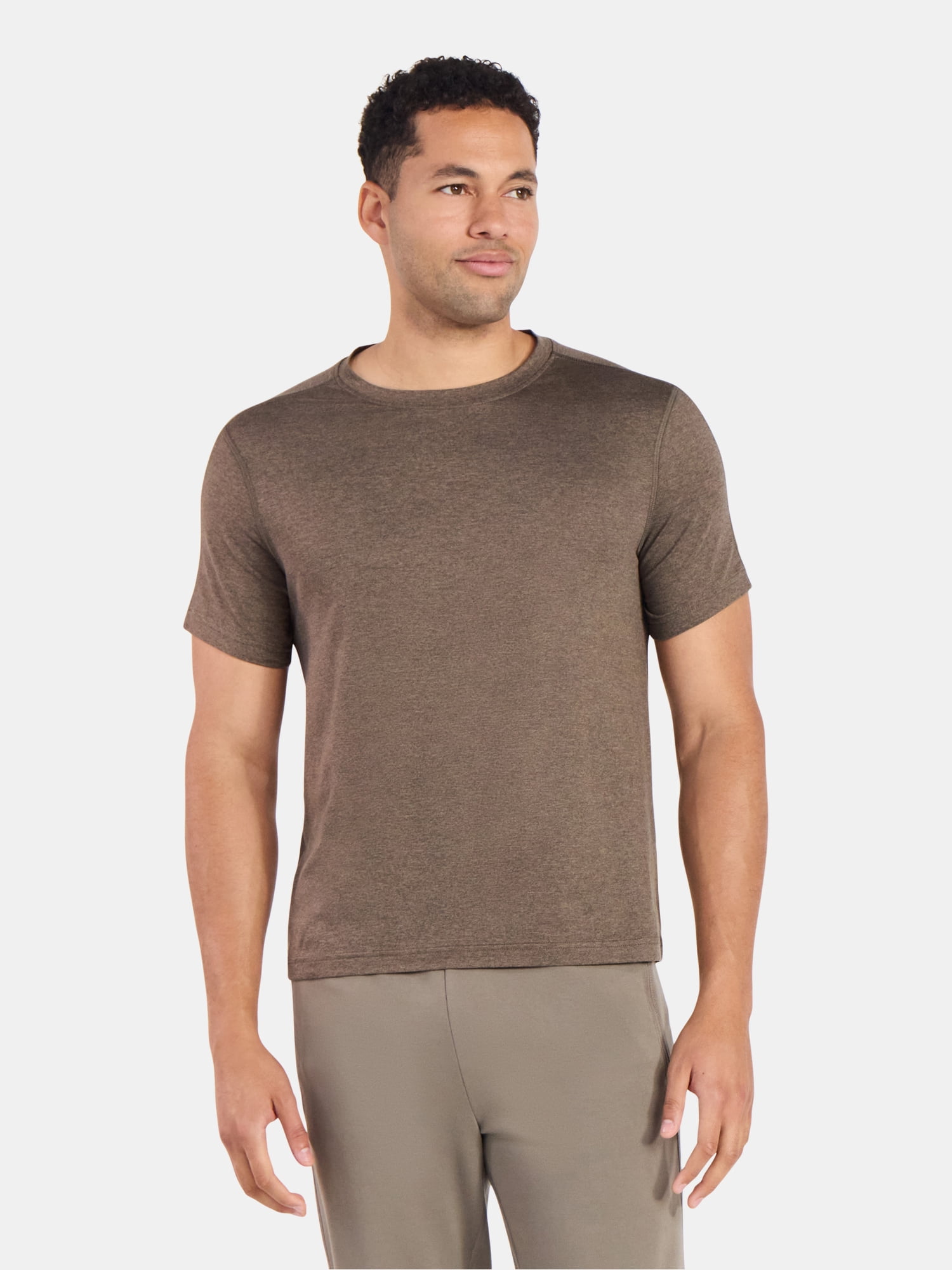 Athletic Works Men's and Big & Tall Men's Soft ButterCore Tee with Short Sleeves, Sizes S-5XL