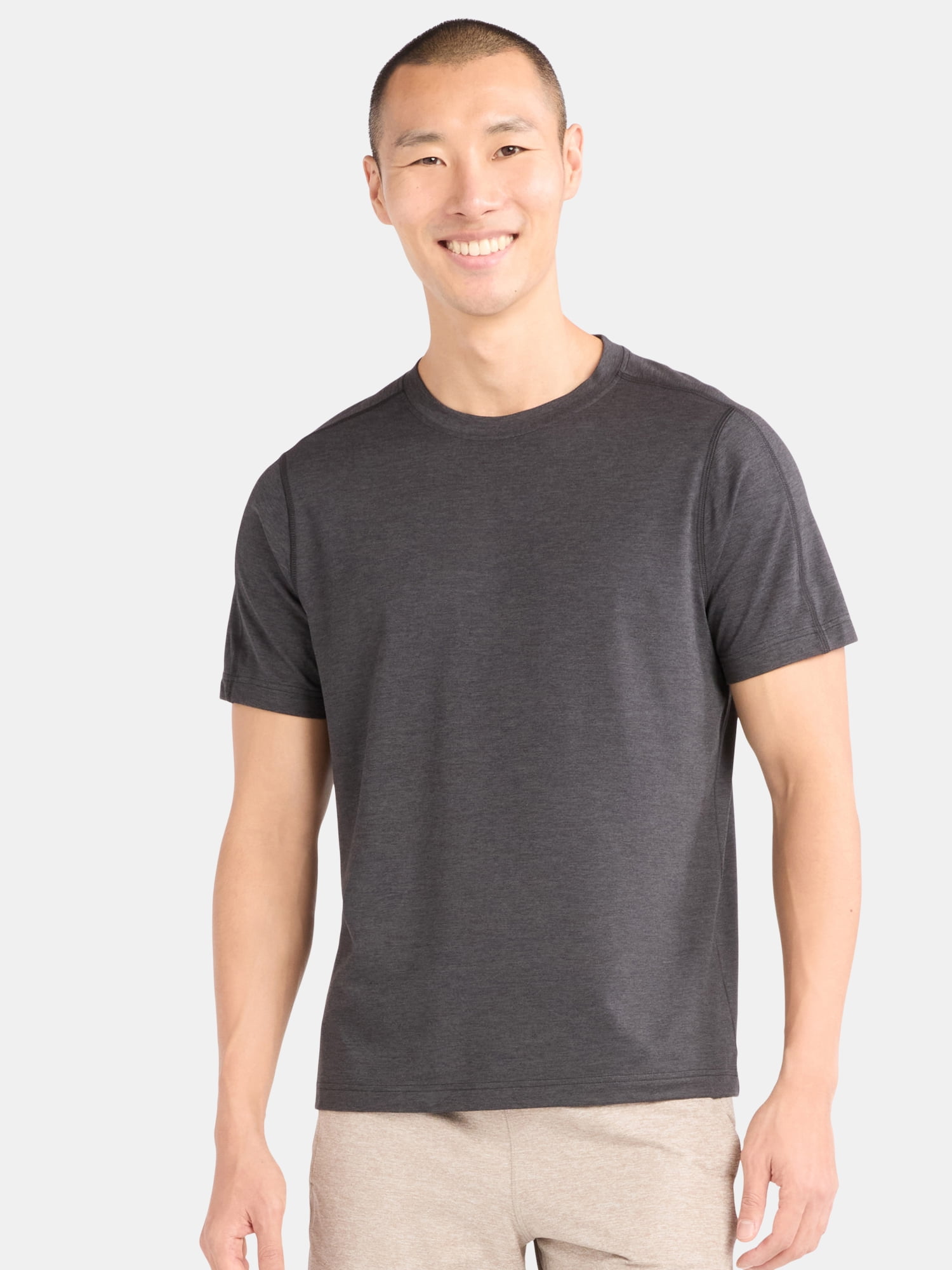 Athletic Works Men's and Big & Tall Men's Soft ButterCore Tee with Short Sleeves, Sizes S-5XL