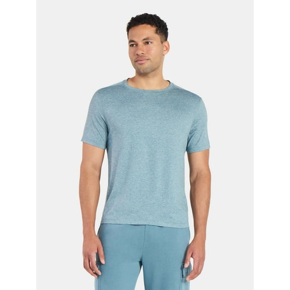 Athletic Works Men's and Big & Tall Men's Soft ButterCore Tee with Short Sleeves, Sizes S-5XL