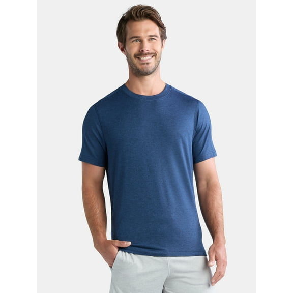 Athletic Works Men's and Big & Tall Men's Soft ButterCore Tee with Short Sleeves, Sizes S-5XL