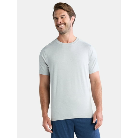Athletic Works Men's and Big & Tall Men's Soft ButterCore Tee with Short Sleeves, Sizes S-5XL