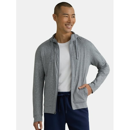 Athletic Works Men's and Big Men's ButterCore Soft Full Zip Hoodie, Sizes S-3XL