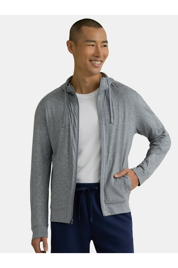 Men's and Big Men's ButterCore Soft Full Zip Hoodie, Sizes S-3XL