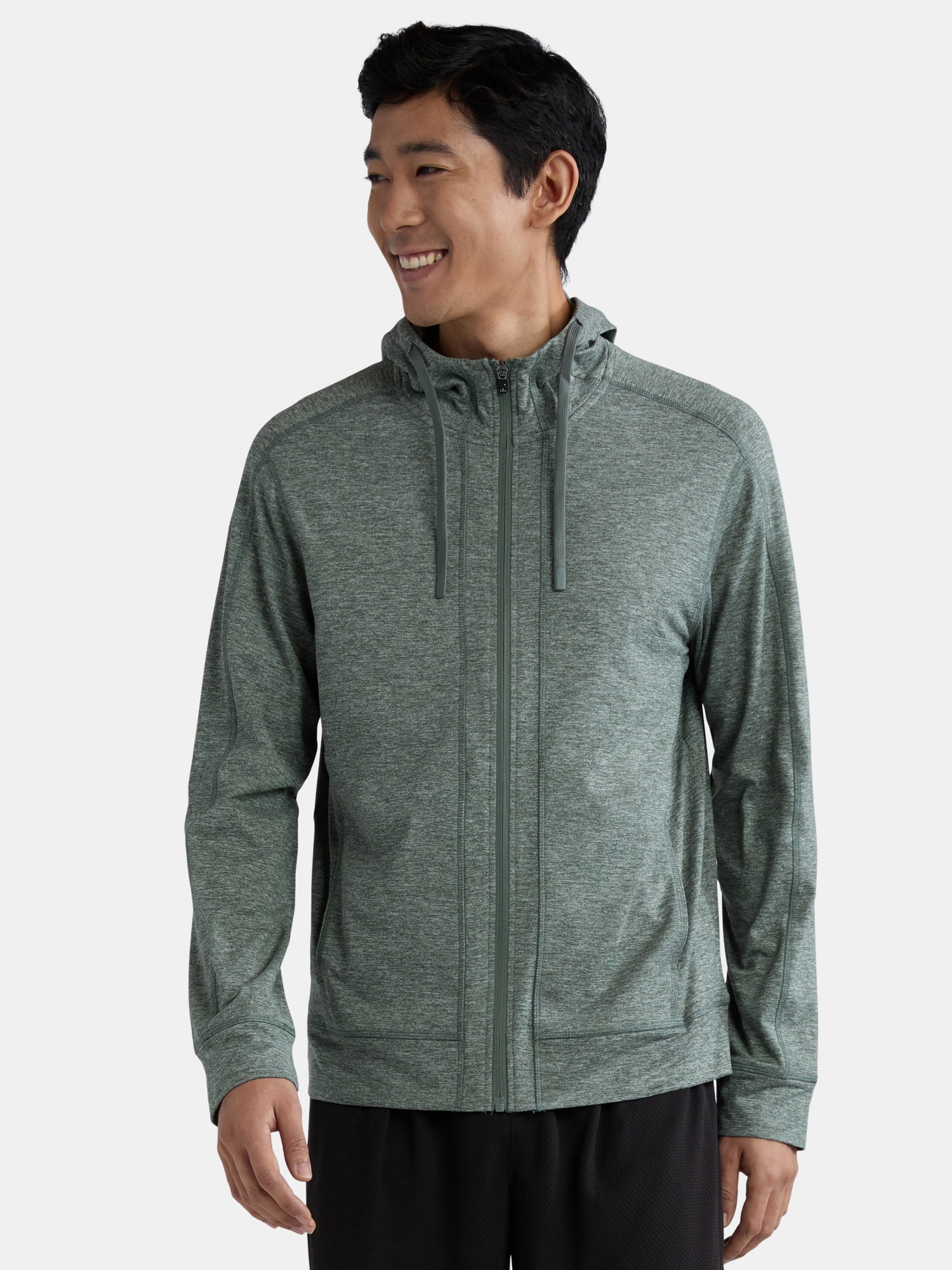 Athletic Works Men's and Big Men's ButterCore Zip Front