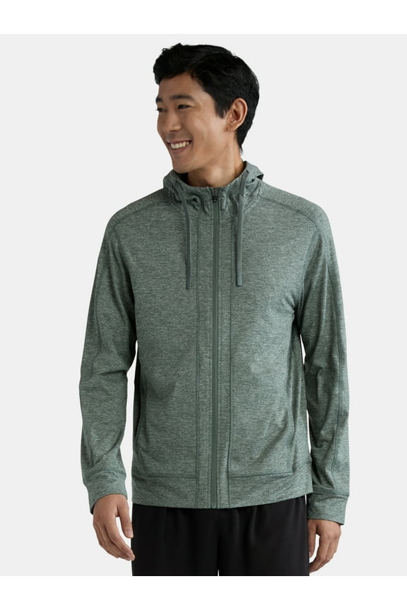 Men's and Big Men's ButterCore Zip Front Hoodie, Sizes S-3XL