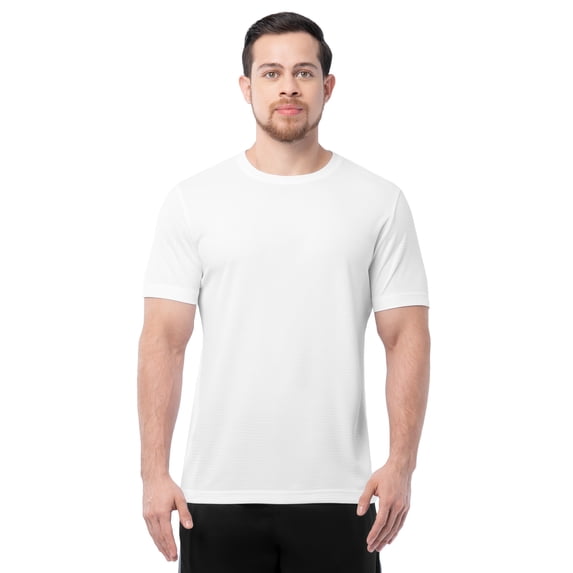 Athletic Works Men's and Big Men's Core Mesh Active Short Sleeve Tee, Sizes S-3XL