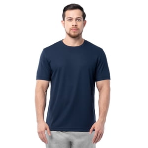 Playera de malla con líneas para hombre y tallas grandes, manga corta, tallas S-3XL