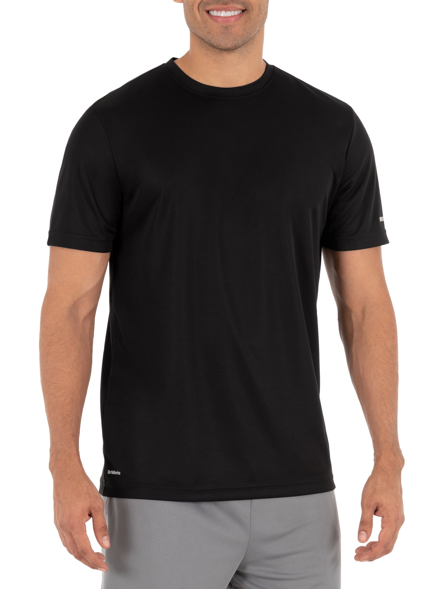 Athletic Works Men's and Big Men's Core Quick Dry Short Sleeve T-Shirt ...