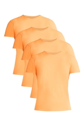 Men's and Big Men's Cotton Active Tee, 4-Pack, Sizes XS-5XL