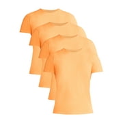 Athletic Works Mens and Big Mens Cotton Active Tee, 4-Pack, Sizes XS-5XL