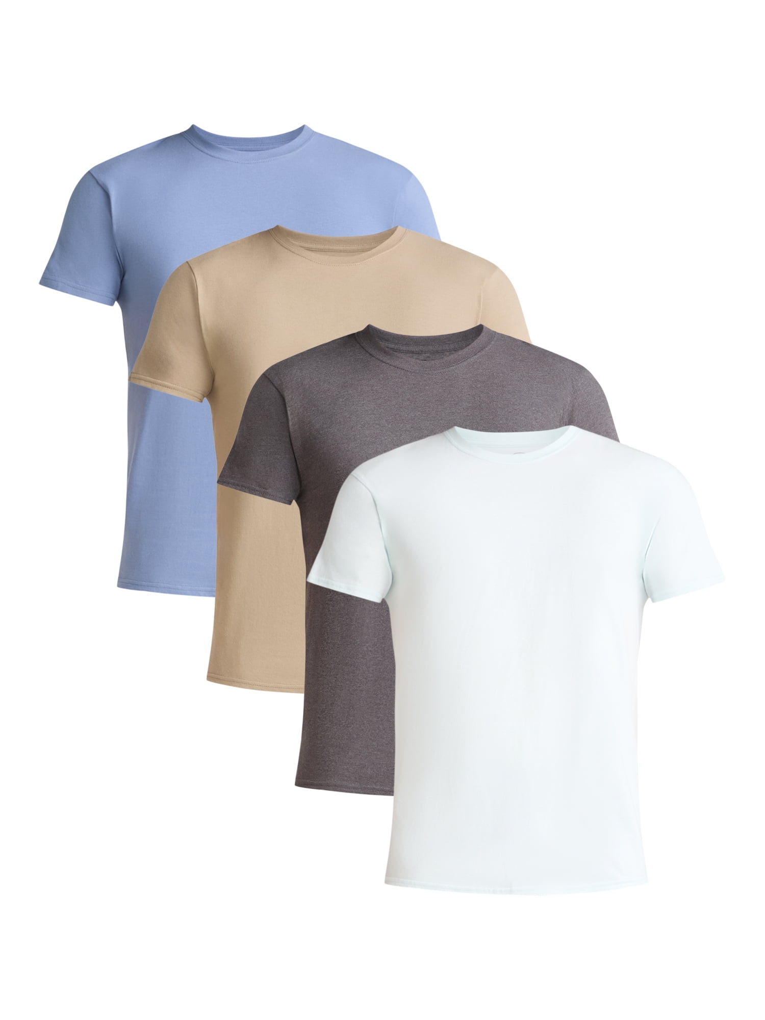 Athletic Works Men's and Big Men's Cotton Active Tee, 4-Pack, Sizes XS-5XL