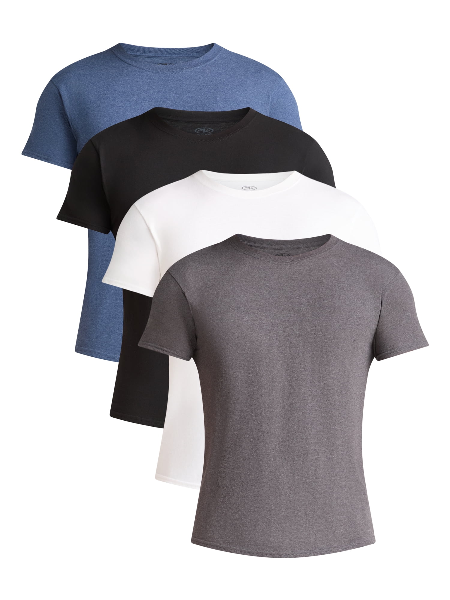 Athletic Works Men's and Big Men's Cotton Active Tee, 4-Pack, Sizes XS-5XL