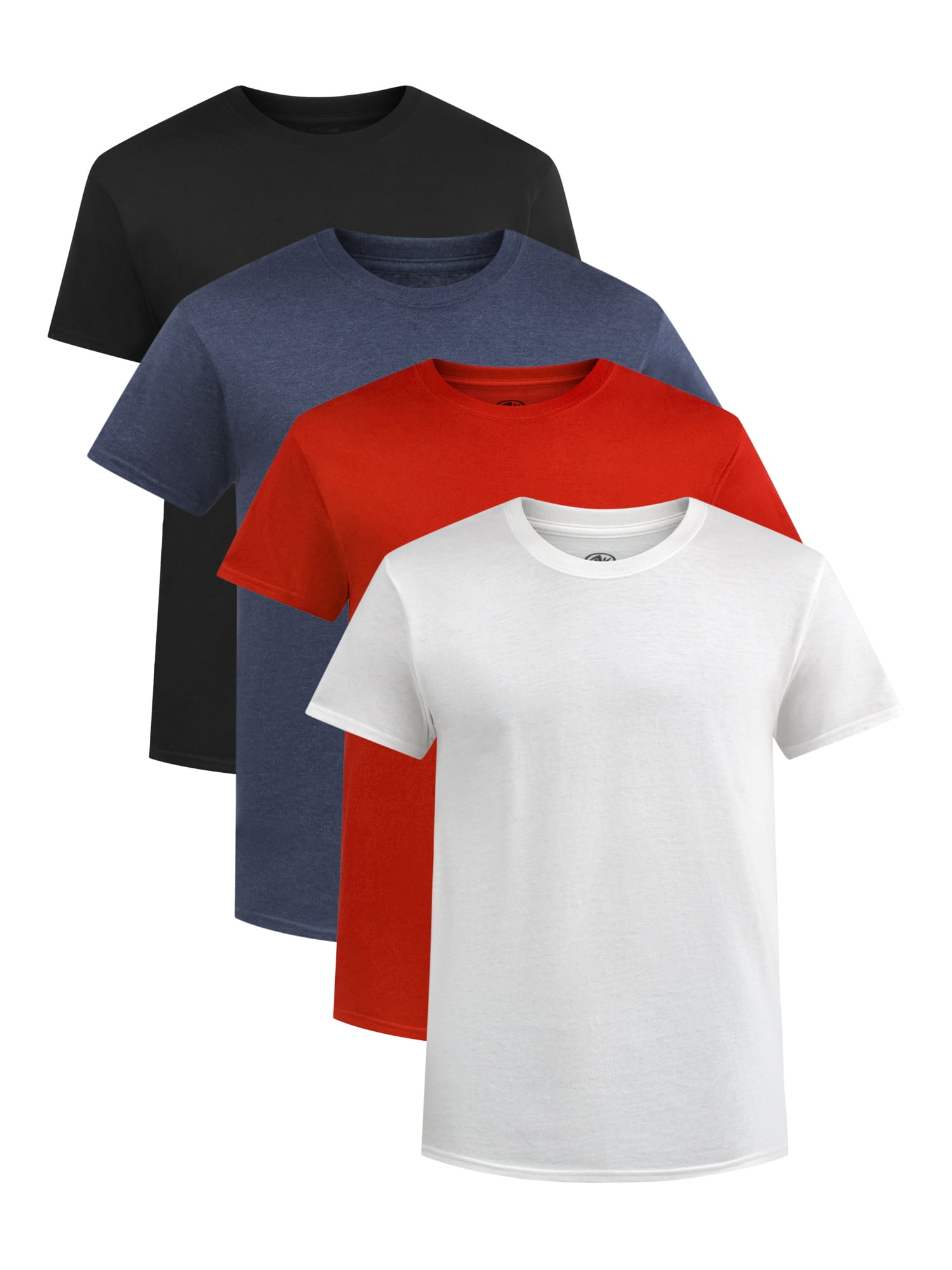Athletic Works Men's and Big Men's Cotton Active Tee, 4-Pack, Sizes XS-5XL