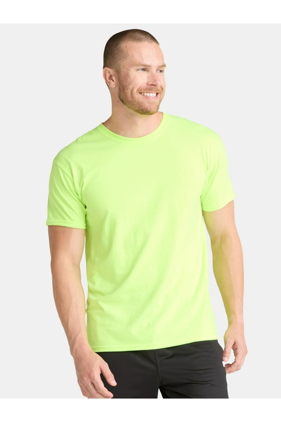 Men's and Big Men's Cotton Active Tee, Sizes XS-5XL and Tall Sizes