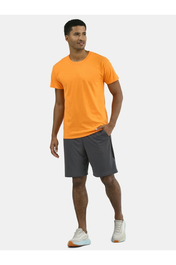 Men's and Big Men's Cotton Active Tee, Sizes XS-5XL and Tall Sizes