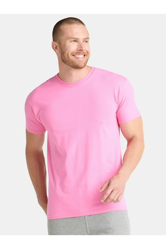 Men's and Big Men's Cotton Active Tee, Sizes XS-5XL and Tall Sizes