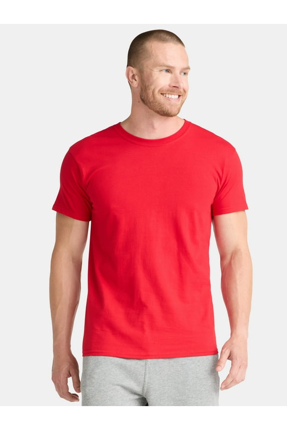 Men's and Big Men's Cotton Active Tee, Sizes XS-5XL and Tall Sizes