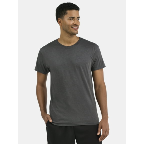 Athletic Works Men's and Big Men's Cotton Active Tee, Sizes XS-5XL and Tall Sizes