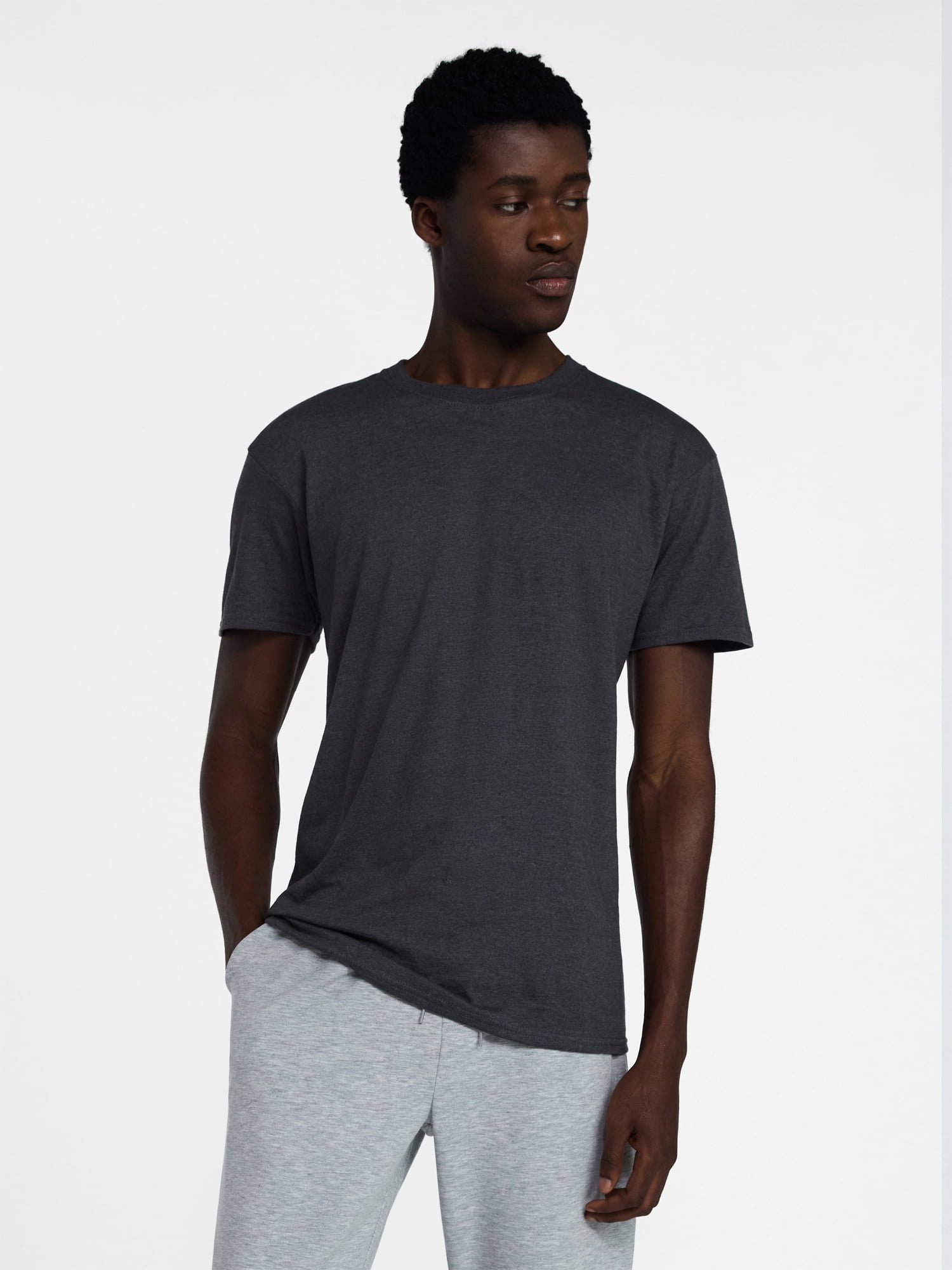 Athletic Works Men's and Big Men's Cotton Active Tee with Short Sleeves, Sizes XS-4XLT