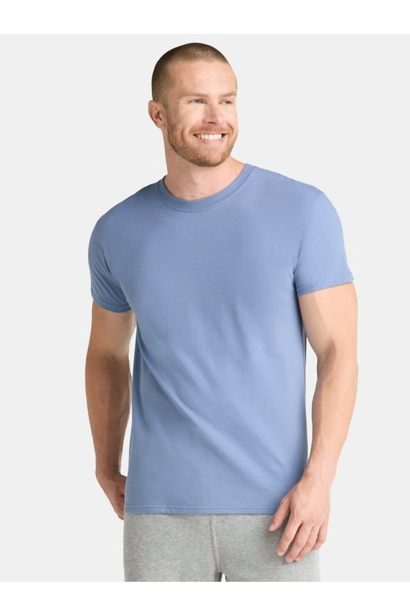 Men's and Big Men's Cotton Active Tee, Sizes XS-5XL and Tall Sizes