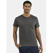 ATHLETIC WORKS Men's and Big Men's Cotton Pocket Tee, 4-Pack, Sizes XS-5XL