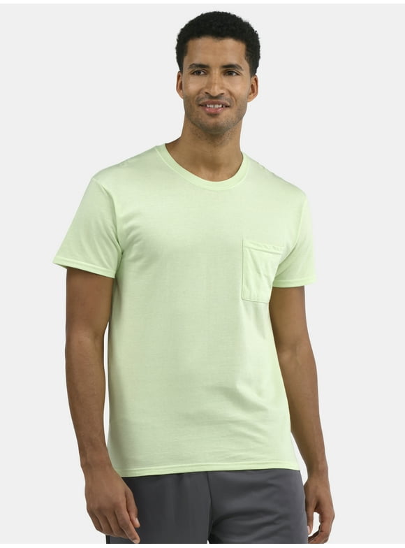 Men's and Big Men's Cotton Pocket Tee, Sizes XS-5XL and Tall Sizes